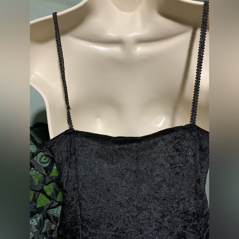 90s RARE The Dark Angel Brand Gothic Velvet Gown - Picture 5 of 5